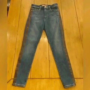 Joe’s Womens Flawless Charlie High rise skinny ankle jeans hip accents detail 29